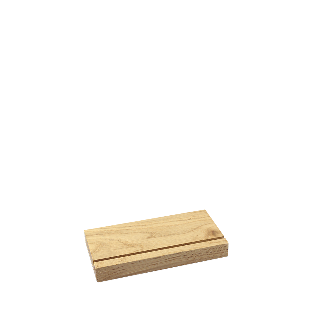 Base in legno per espositore