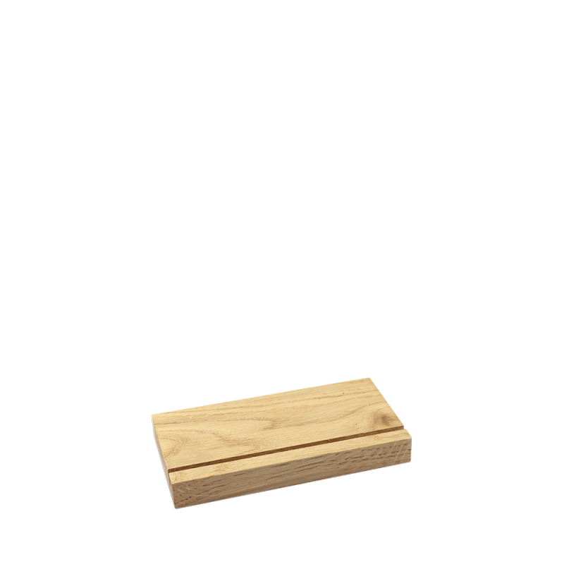 Base in legno per espositore